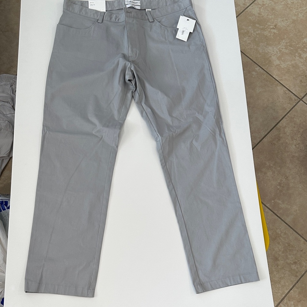 Calvin Klein Light Gray Chinos